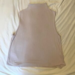 Babaton Elegant Sleeveless Mock Neck Top in Light Mauve